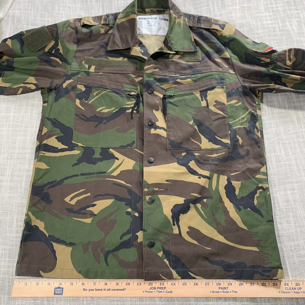 Dutch Army Surplus Military Issue Shirt (Camo) Lonneker Textiles Holland 42”